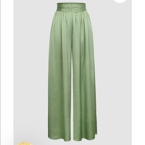 Heavy Satin Wide Leg Pants